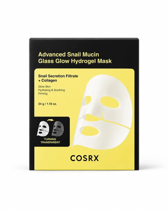 COSRX Advanced Snail Mucin Glass Glow hidrogelska maska 34 g