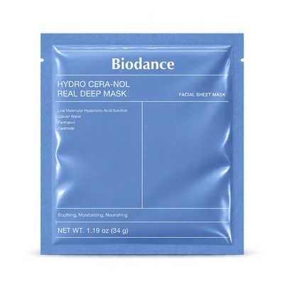 Biodance – Hydro Cera-Nol Real Deep Mask vlažilna hidrogelna maska s ceramidi 34 g