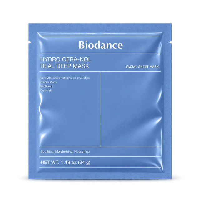 Biodance – Hydro Cera-Nol Real Deep Mask vlažilna hidrogelna maska s ceramidi 34 g