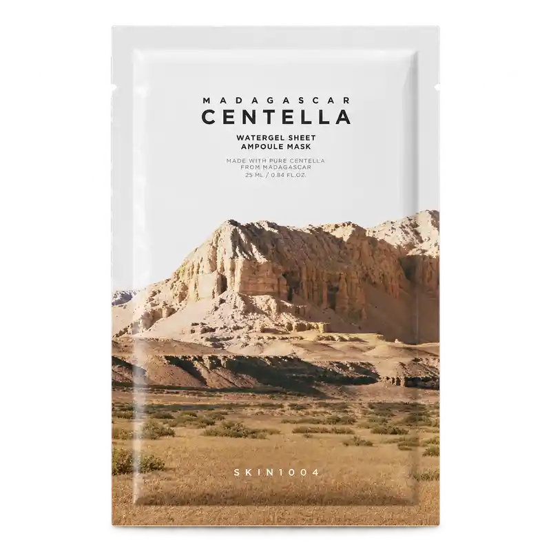 SKIN1004 – Madagascar Centella Watergel Sheet Ampoule Mask pomirjujoča maska s centello 25 ml