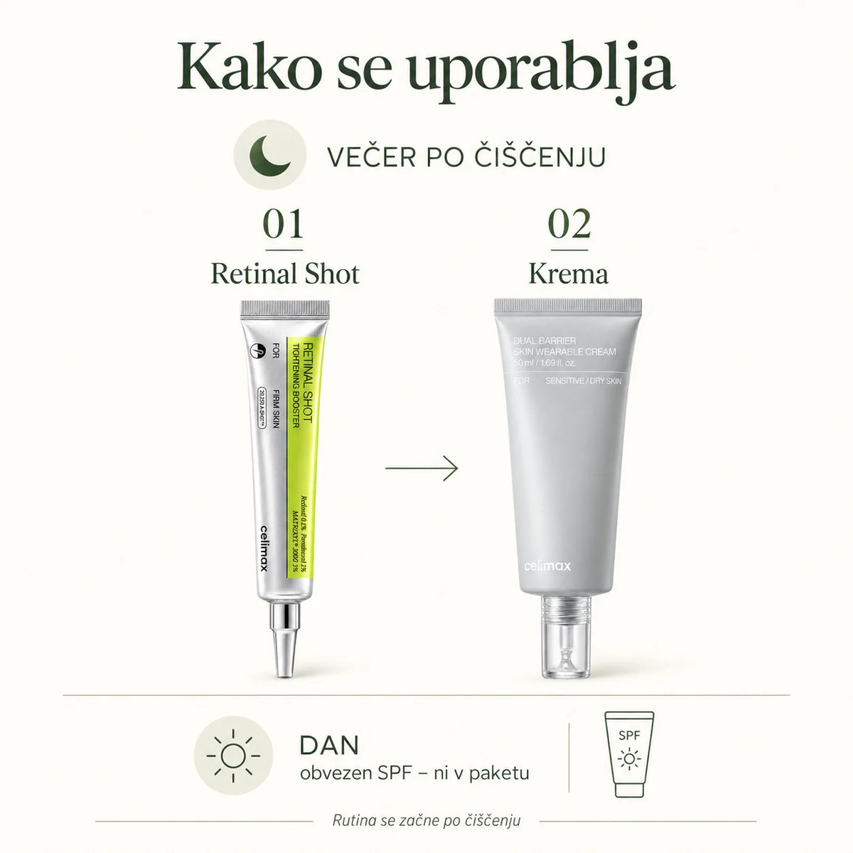 Retinal Duo – 2-koračni večerni komplet z retinalom