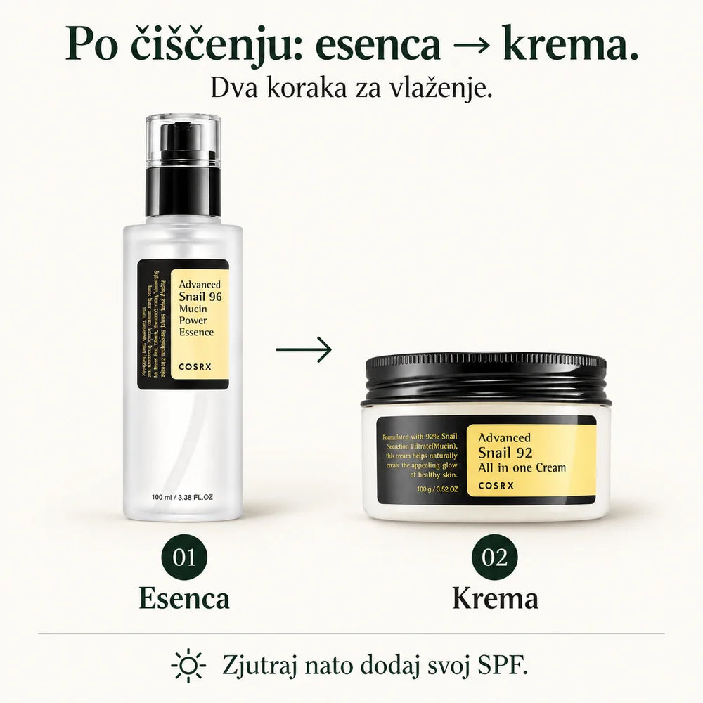 Snail Duo – 2-koračni komplet s polžjim filtratom