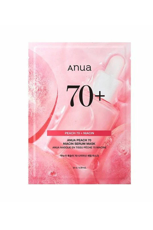 Anua Peach 70 Niacin posvetlitvena serumska maska 25 ml