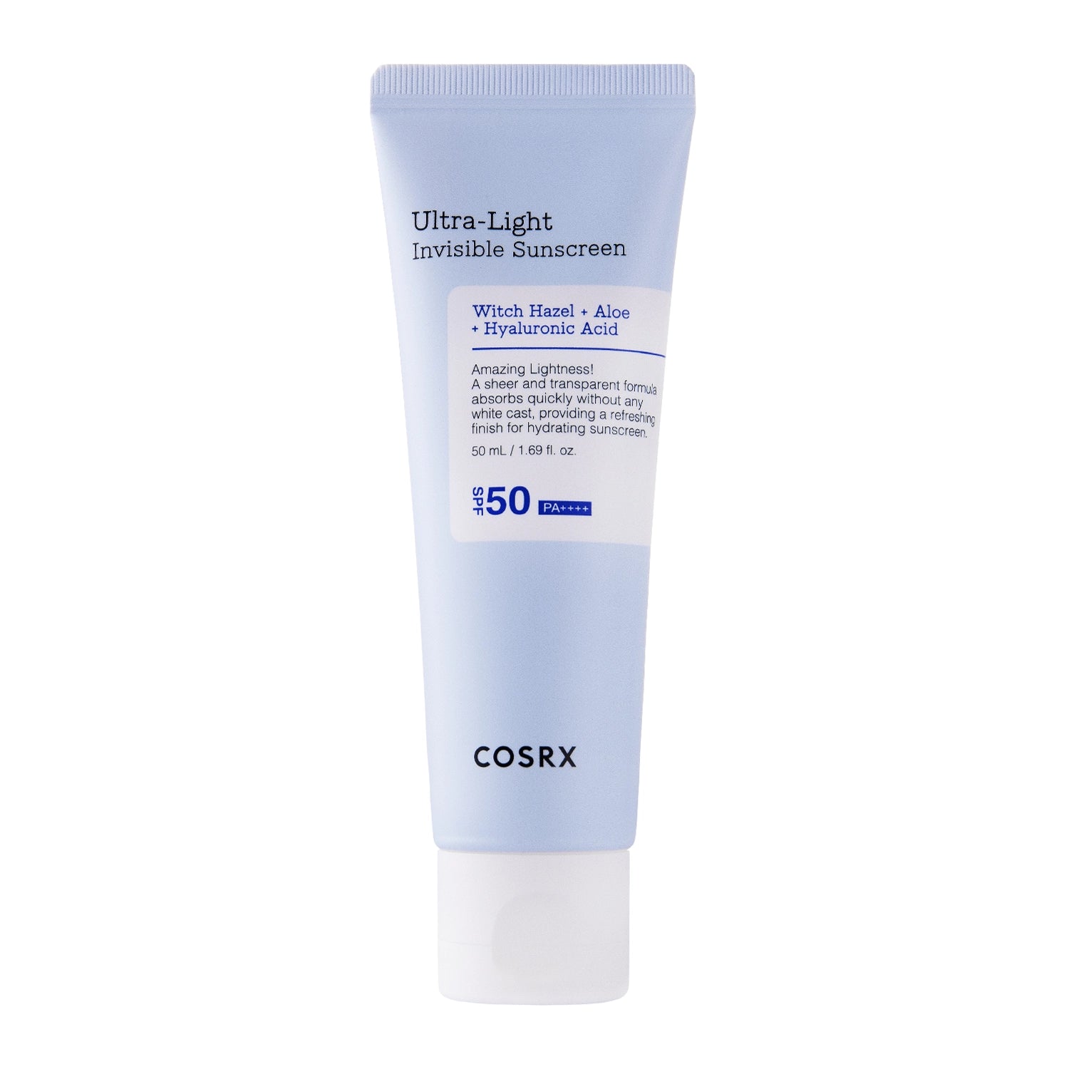 COSRX - Ultra lahka nevidna krema za sončenje SPF50+/PA++++ 50 ml