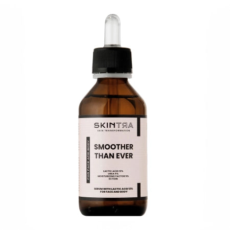Skintra Smoother Than Ever zglajevalni serum z 12% mlečne kisline za telo in obraz 100 ml