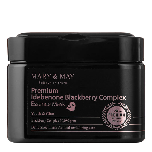 Mary&May – Premium Idebenone Blackberry Complex set esenčnih mask, 20 pcs